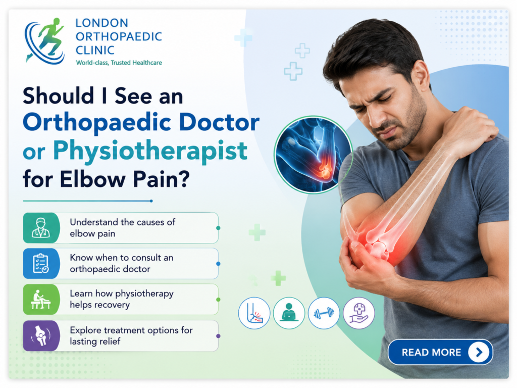 Should I See an Orthopaedic Doctor or Physiotherapist for Elbow Pain