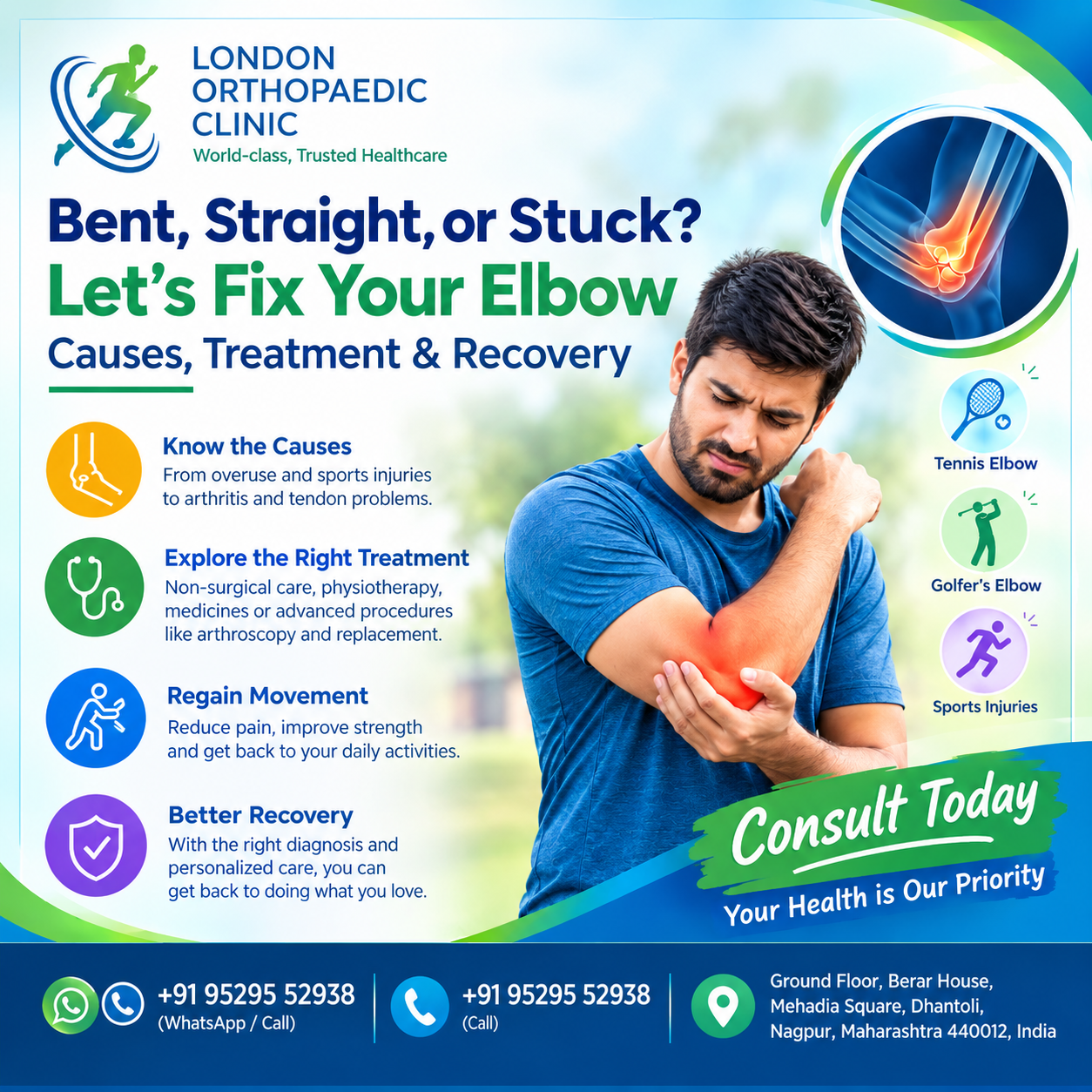 Bent, Straight, or Stuck? Let’s Fix Your Elbow: Causes, Treatment & Recovery