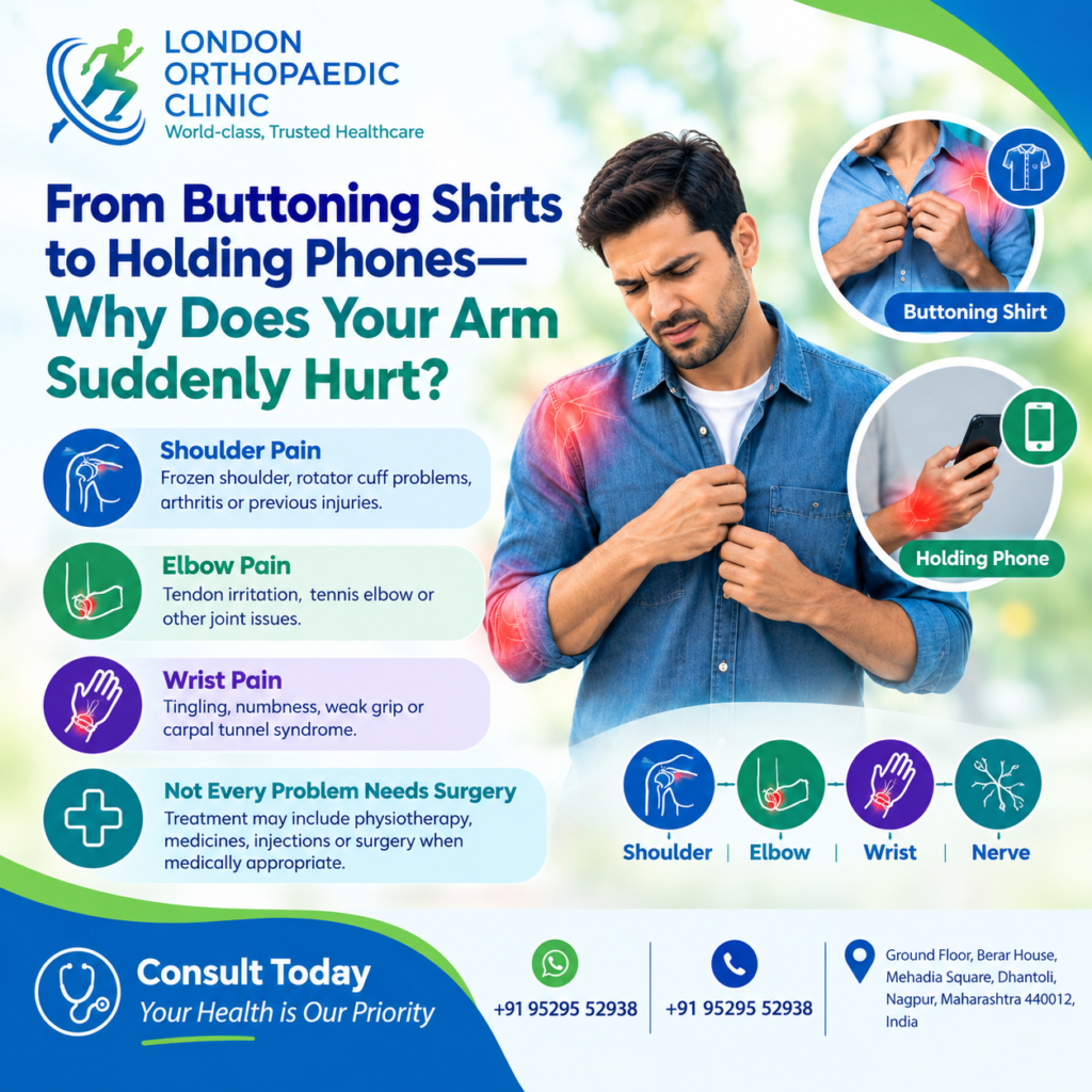 From Buttoning Shirts to Holding Phones—Why Does Your Arm Suddenly Hurt