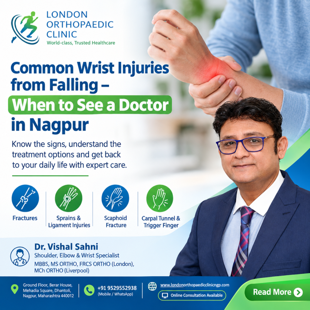 Common Wrist Injuries from Falling – When to See a Doctor in Nagpur